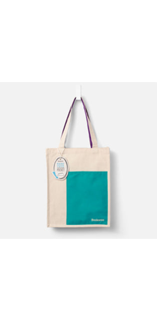 Bookaroo Tote Bags Turquoise + Purple