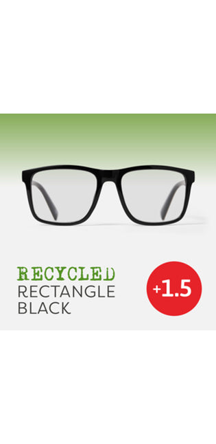 Recycled Easy Readers Rectangle Black +1.5