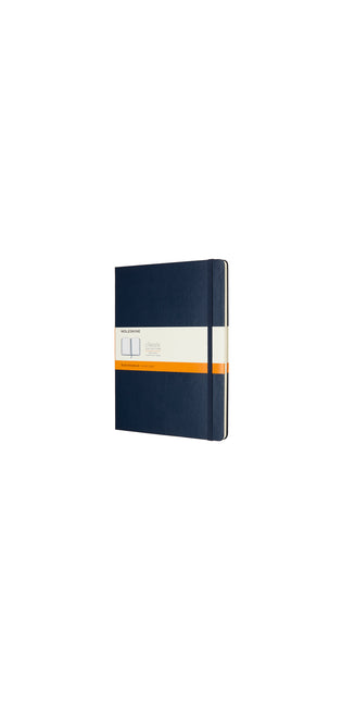 Moleskine XLarge Ruled Hardcover Notebook Sapphire Blue