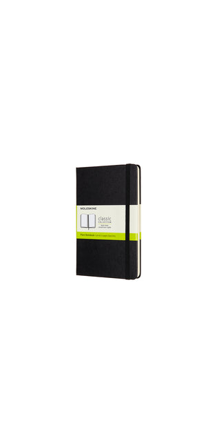 Moleskine Medium Plain Hardcover Notebook Black