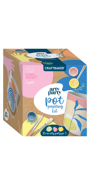 Craft Maker Arty Party Pot Painting Kit