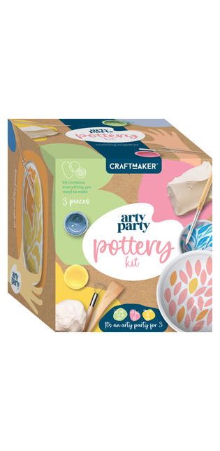 Craft Maker Arty Party Pottery Kit