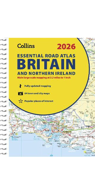 2026 Collins Essential Road Atlas Britain and Northern Ireland