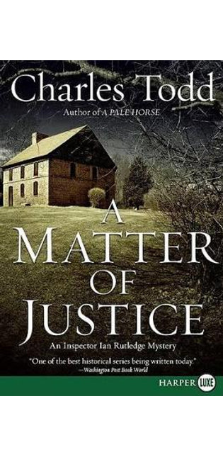 Matter of Justice Large Print