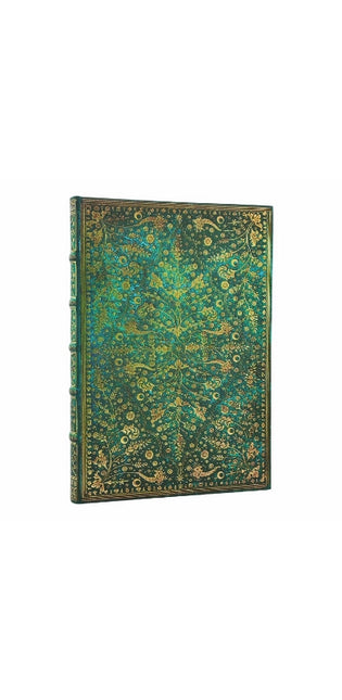 Emerald Flower (Nature’s Grace) Grande Lined Hardcover Journal (Elastic Band Closure)