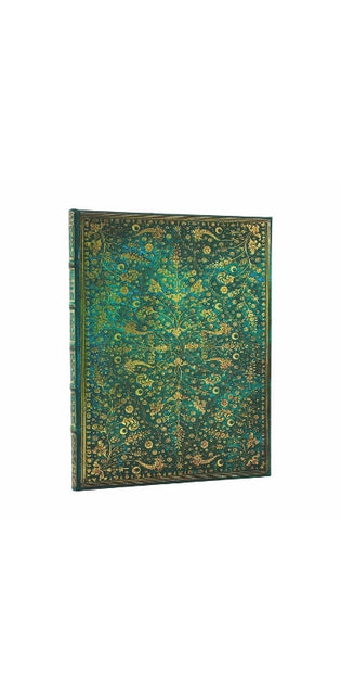 Emerald Flower (Nature’s Grace) Ultra Unlined Hardcover Journal (Elastic Band Closure)
