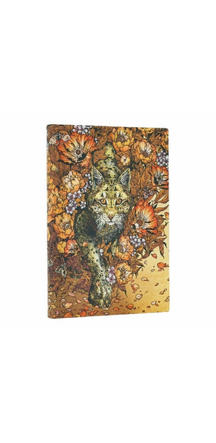Lynx Rising (Erica Williams Art) Mini Lined Softcover Journal (Elastic Band Closure)