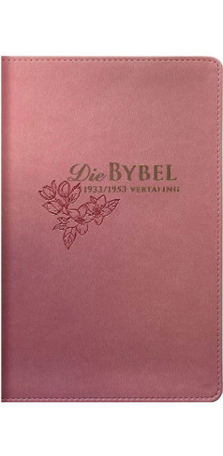 Afrikaans 1933/1953 Vertaling Pienk Kunsleer Bybel