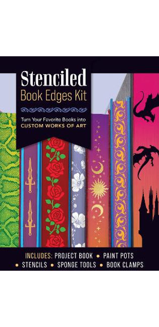 Stenciled Book Edges Kit