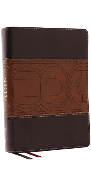 NKJV Study Bible, Leathersoft, Brown, Full-Color, Comfort Print