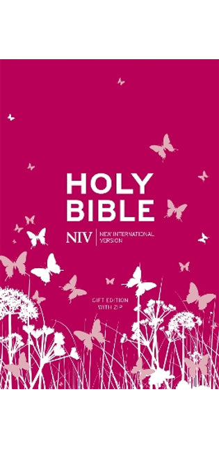 NIV Pocket Pink Soft-tone Bible with Zip