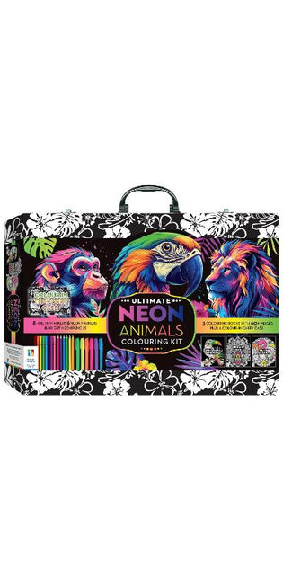 Art Maker Neon Jungle Colouring Carry Case