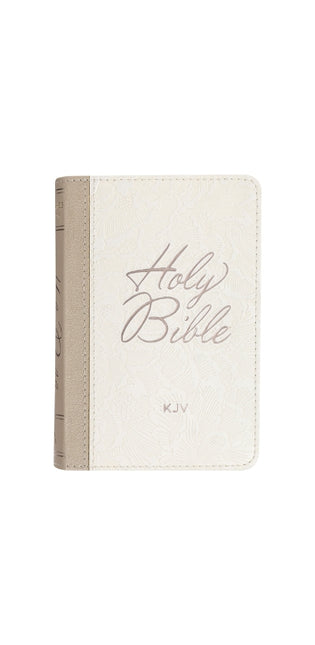 KJV Bible Pocket Faux Leather White
