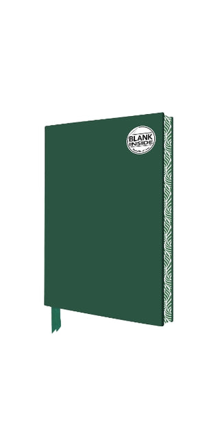 Racing Green Blank Artisan Notebook (Flame Tree Journals)