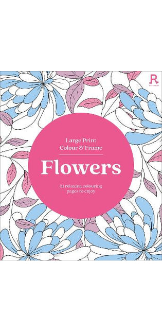 Large Print Colour & Frame - Flowers
