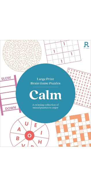 Large Print Brain Game Puzzles - Calm