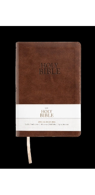 NIV BROWN LEATHER TOUCH BIBLE