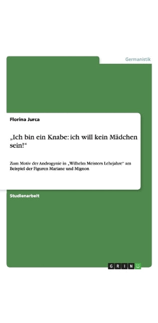 "Ich bin ein Knabe