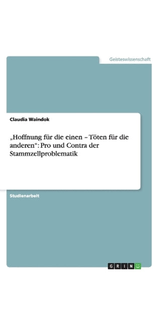 "Hoffnung für die einen - Töten für die anderen
