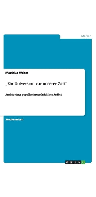 "Ein Universum vor unserer Zeit"