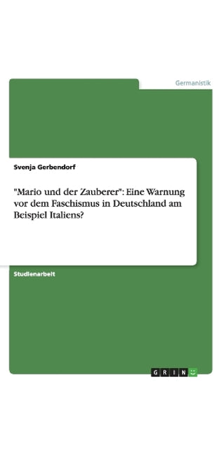 "Mario und der Zauberer"