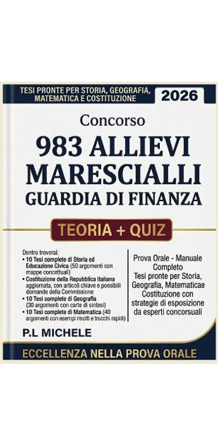 Concorso 983 Allievi Marescialli Guardia Di Finanza 2026