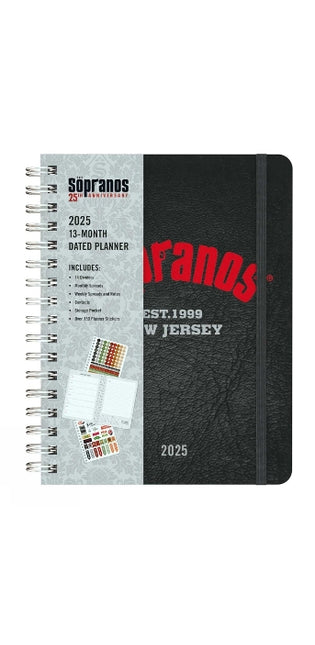2025 The Sopranos 13-Month Weekly Planner
