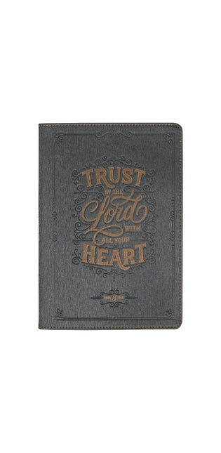 Journal Classic Charcoal Trust in the Lord Prov. 3:5