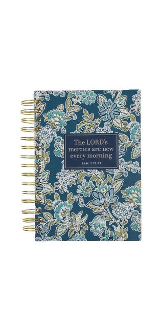 Journal Spiral-Bound Floral New Mercies Lam. 3:22-23