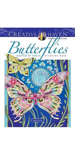 Creative Haven Butterflies Flights of Fancy Coloring Book