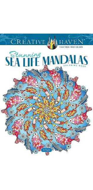 Creative Haven Stunning Sea Life Mandalas Coloring Book