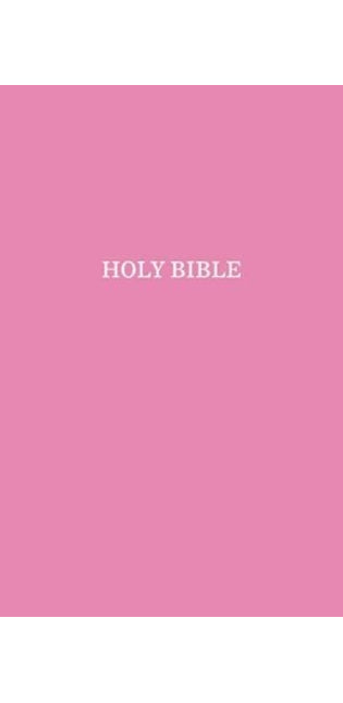 KJV, Gift and Award Bible, Leather-Look, Pink, Red Letter, Comfort Print