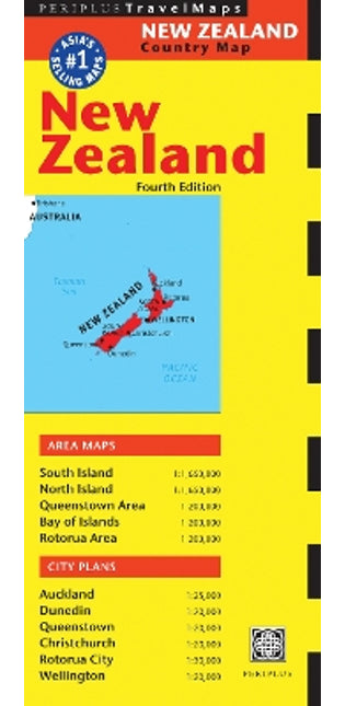 New Zealand Travel Map Fourth Edition