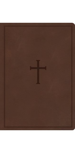 CSB Super Giant Print Reference Bible, Brown LeatherTouch