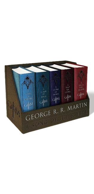 George R. R. Martin's A Game of Thrones Leather-Cloth Boxed Set (Song of Ice and Fire Series)