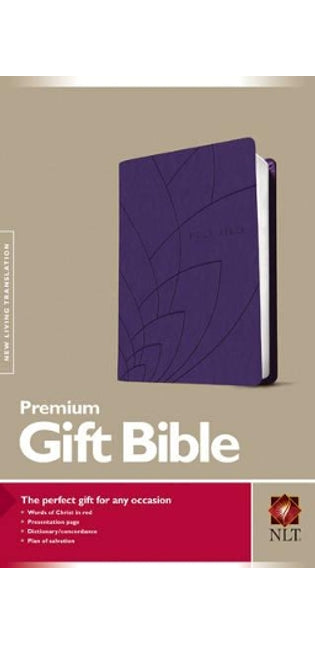NLT Premium Gift Bible, Purple