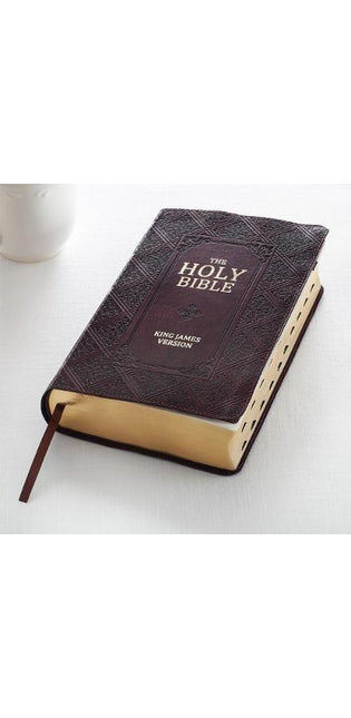 KJV Giant Print Standard Red Letters with Thumb-Indexing Brown