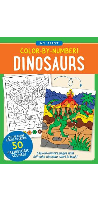 Color-By-Number! Dinosaurs