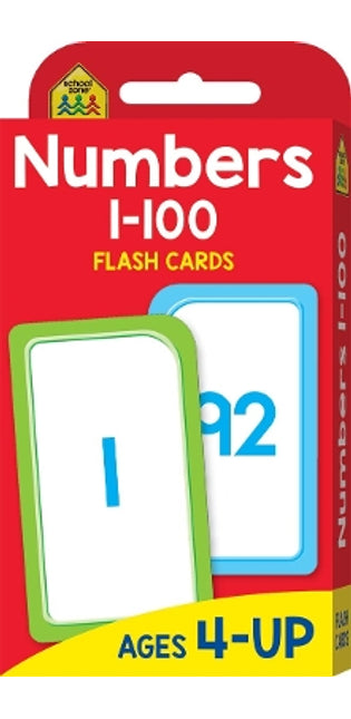 School Zone: Numbers 1-100 Flash Cards