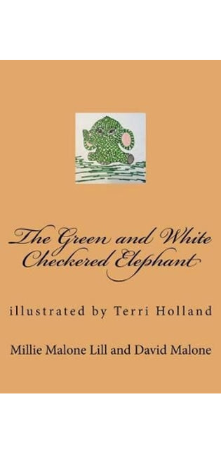 Green and White Checkered Elephant