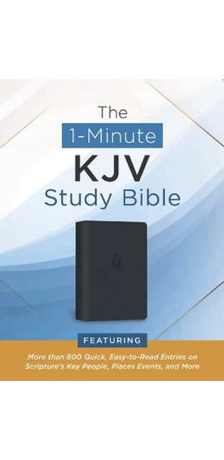 1-Minute KJV Study Bible (Pewter Blue)