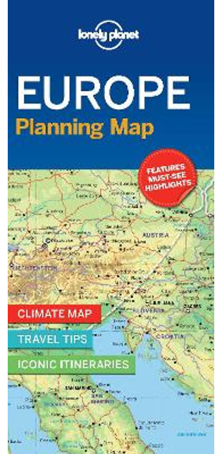 Lonely Planet Europe Planning Map