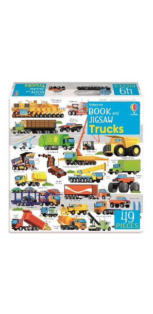 Usborne Book and Jigsaw Trucks