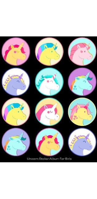 Unicorn Sticker Album for Girls