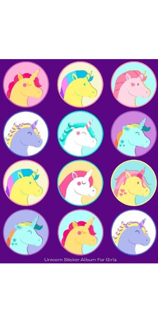 Unicorn Sticker Album for Girls