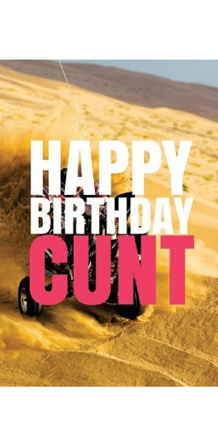 "HAPPY BIRTHDAY, CUNT!" A fun, rude, playful DIY birthday card (EMPTY BOOK), 50 pages, 6x9 inches