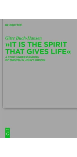 "It is the Spirit that Gives Life"