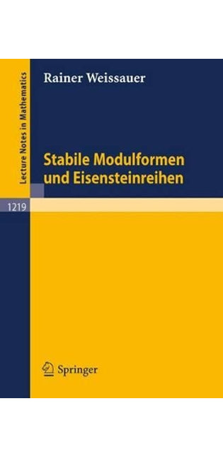 Stabile Modulformen Und Eisensteinreihen