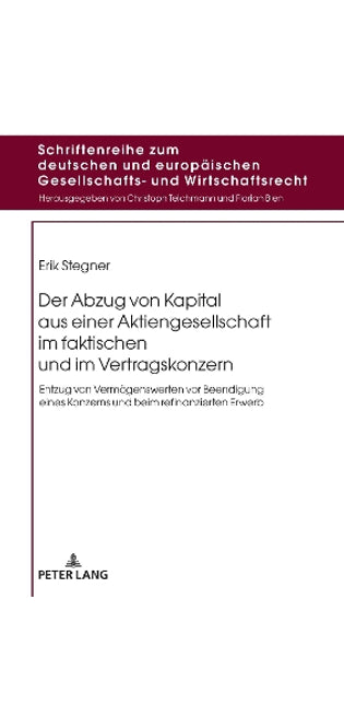 Schriftenreihe zum deutschen und europaeischen Gesellschafts- und Wirtschaftsrecht