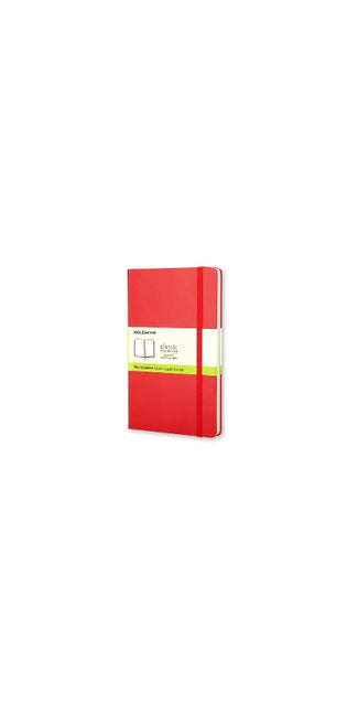 Moleskine Large Plain Hardcover Notebook Red